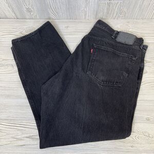 Levi's 501XX Button Fly Straight Leg Denim Jeans Men's Size 44x32 Black Red Tab